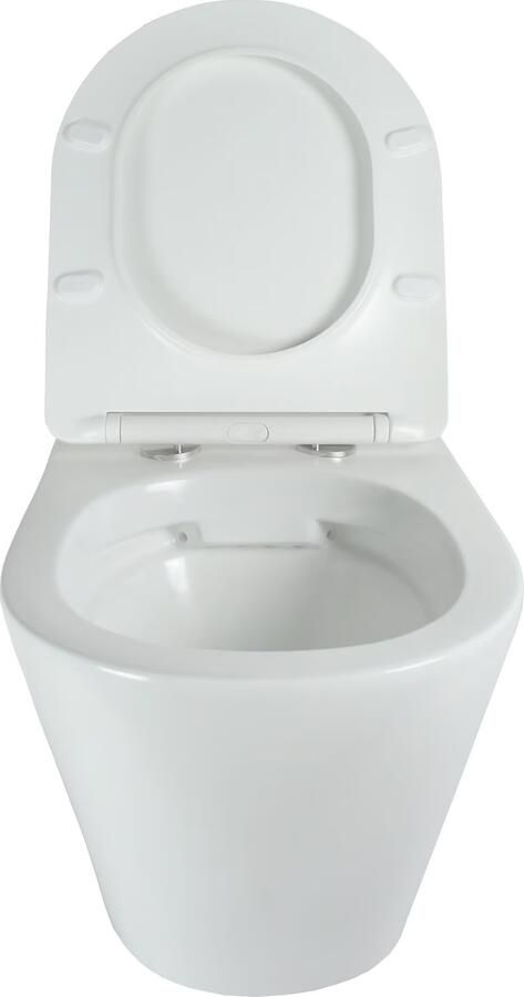 Blue Label Odin wandcloset 53 cm randloos met softclose zitting | Glans wit - Foto 3