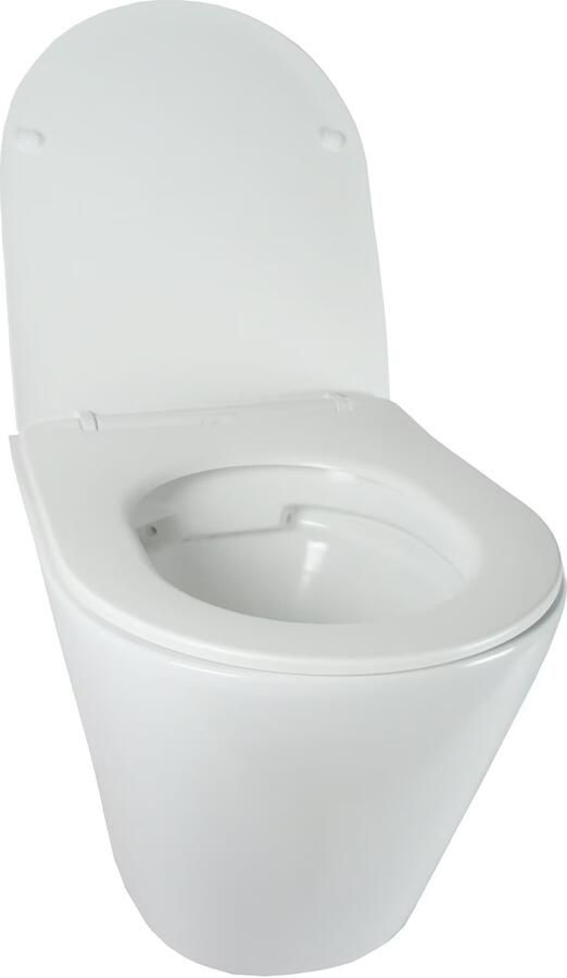 Blue Label Odin wandcloset 53 cm randloos met softclose zitting | Glans wit - Foto 2