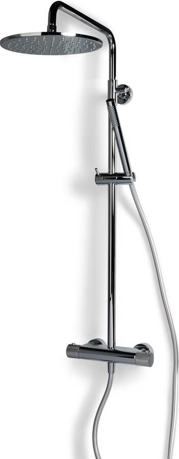 Blue Label Regendouche set Brondby Facet | opbouw | Thermostaatkraan | 2-weg | Rond | Chroom - Foto 2