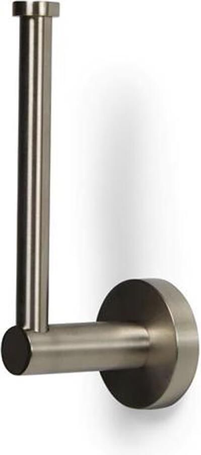 Blue Label Reserverolhouder Vida | Wandmontage | Messing | Geborsteld nikkel PVD - Foto 2