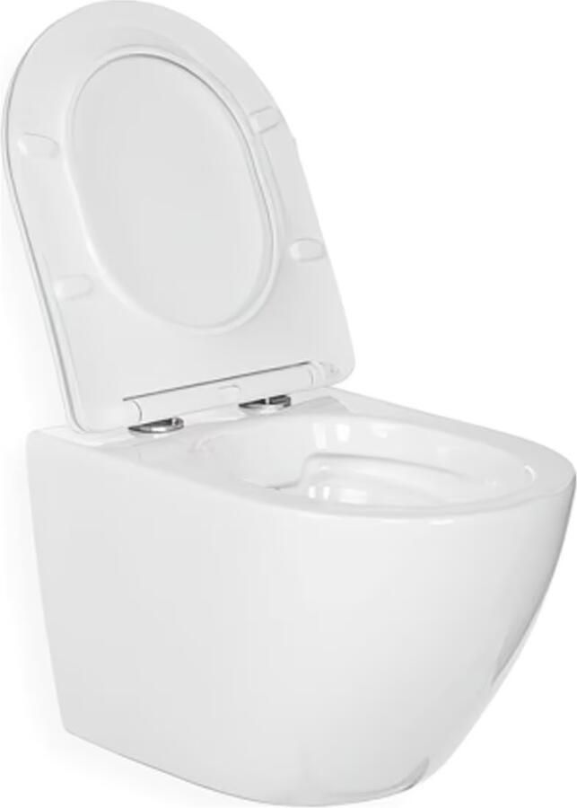 Blue Label softclose toiletzitting met quick-release mat wit