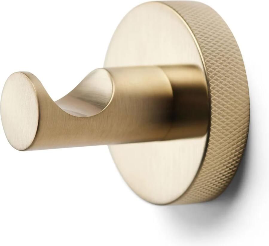 Blue Label Toilet accesoire set Vida Facet | Wandmontage | Messing | Geborsteld goud PVD