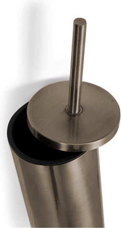 Blue Label Toiletborstel set Vida | Wandmontage | Incl.Wandhouder | Messing | Geborsteld nikkel PVD - Foto 3