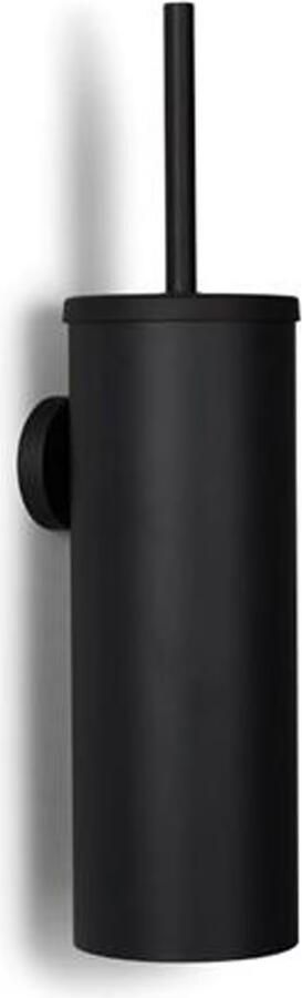 Blue Label Toiletborstel set Vida | Wandmontage | Incl.Wandhouder | Messing | Mat zwart - Foto 2