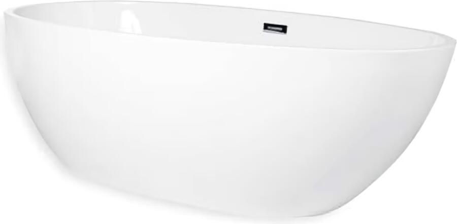 Blue Label Ove vrijstaand bad ei-vormig 180x90cm acryl glans wit - Foto 2