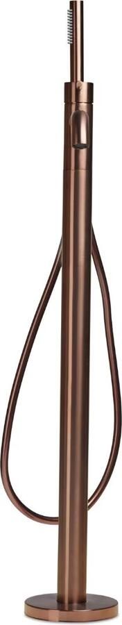 Blue Label Vrijstaande badkraan Brondby | Hoogte uitloop 80 cm | Draaibare uitloop | Mengkraan | Rond | Geborsteld brons PVD - Foto 2