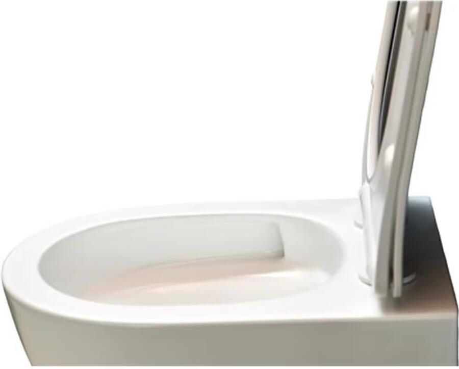 Blue Label Wandcloset Blue HAV | 49 cm | Rimless | Spinflush spoeltechniek | Incl.Toiletzitting | Keramiek | Glans wit - Foto 3