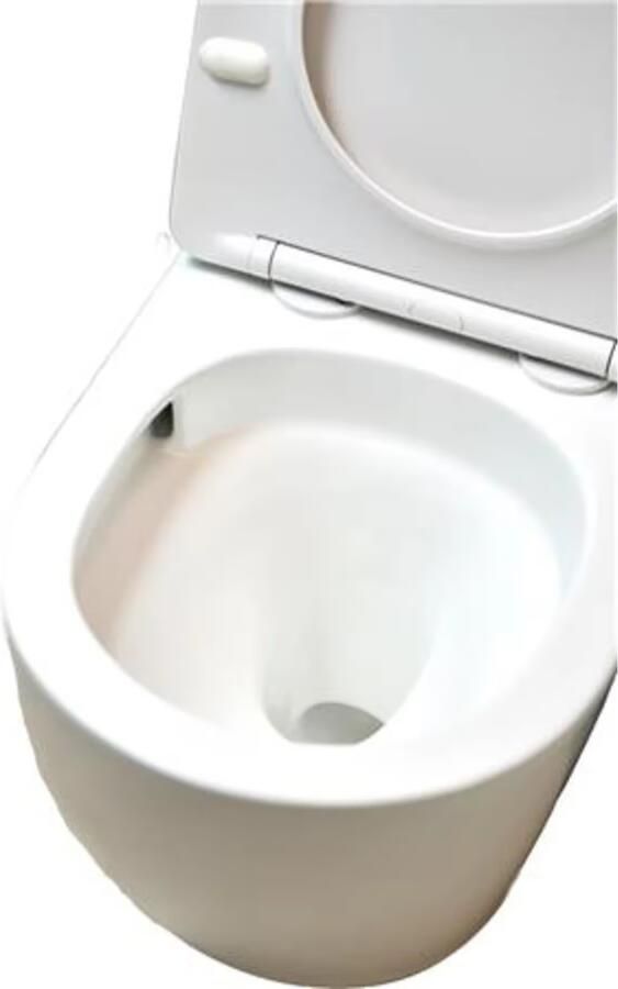 Blue Label Wandcloset Blue HAV | 49 cm | Rimless | Spinflush spoeltechniek | Incl.Toiletzitting | Keramiek | Glans wit - Foto 2