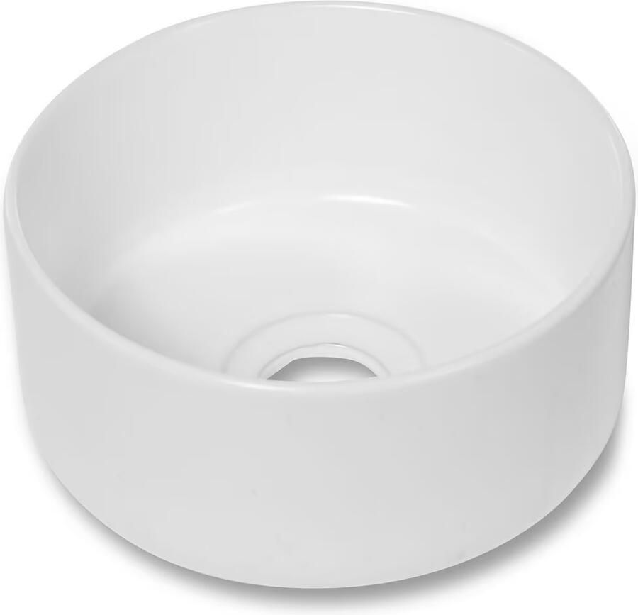 Blue Label Waskom Skov | 22 cm | Keramiek | Vrijstaand | Rond | Mat wit - Foto 3