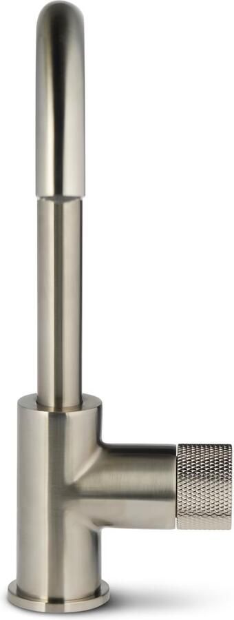 Blue Label Wastafelkraan Brondby Facet | Opbouw | Draaibare uitloop | Mengkraan | Hoog model | 1-hendel | Rond | Geborsteld nikkel PVD - Foto 3