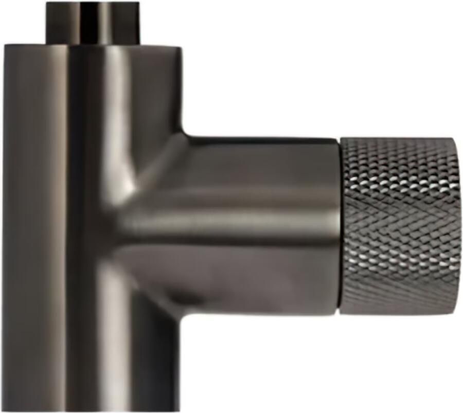 Blue Label Wastafelkraan Brondby Facet | Opbouw | Draaibare uitloop | Mengkraan | Hoog model | 1-hendel | Rond | Gunmetal PVD