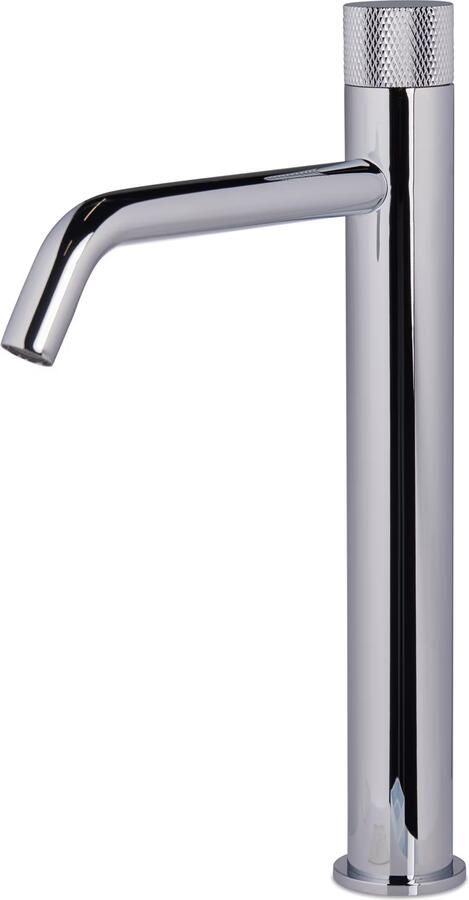 Blue Label Wastafelkraan Brondby Facet | Opbouw | Mengkraan | Hoog model | 1-hendel | Rond | Chroom - Foto 2