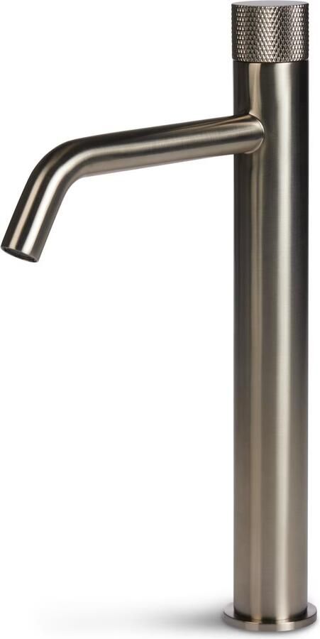 Blue Label Wastafelkraan Brondby Facet | Opbouw | Mengkraan | Hoog model | 1-hendel | Rond | Geborsteld nikkel PVD - Foto 2