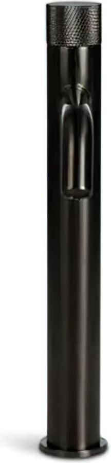 Blue Label Wastafelkraan Brondby Facet | Opbouw | Mengkraan | Hoog model | 1-hendel | Rond | Gunmetal PVD - Foto 3