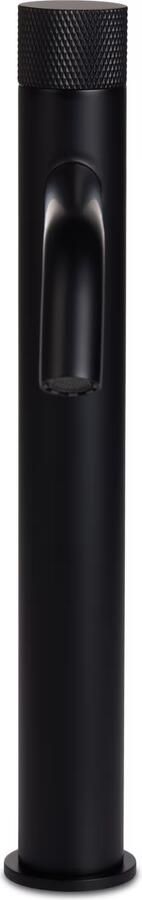 Blue Label Wastafelkraan Brondby Facet | Opbouw | Mengkraan | Hoog model | 1-hendel | Rond | Mat zwart - Foto 3