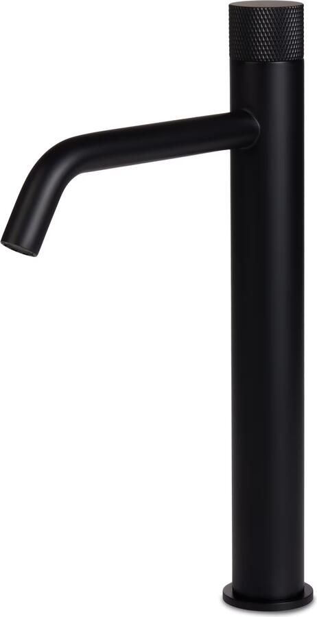 Blue Label Wastafelkraan Brondby Facet | Opbouw | Mengkraan | Hoog model | 1-hendel | Rond | Mat zwart - Foto 2