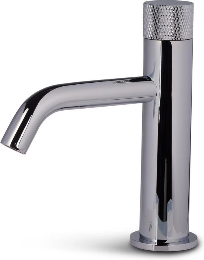 Blue Label Wastafelkraan Brondby Facet | Opbouw | Mengkraan | Laag model | 1-hendel | Rond | Chroom - Foto 2