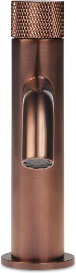 Blue Label Wastafelkraan Brondby Facet | Opbouw | Mengkraan | Laag model | 1-hendel | Rond | Geborsteld brons PVD - Foto 3