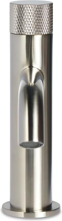 Blue Label Wastafelkraan Brondby Facet | Opbouw | Mengkraan | Laag model | 1-hendel | Rond | Geborsteld nikkel PVD - Foto 3