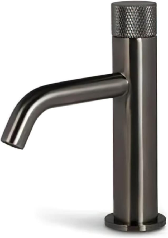 Blue Label Wastafelkraan Brondby Facet | Opbouw | Mengkraan | Laag model | 1-hendel | Rond | Gunmetal PVD - Foto 2