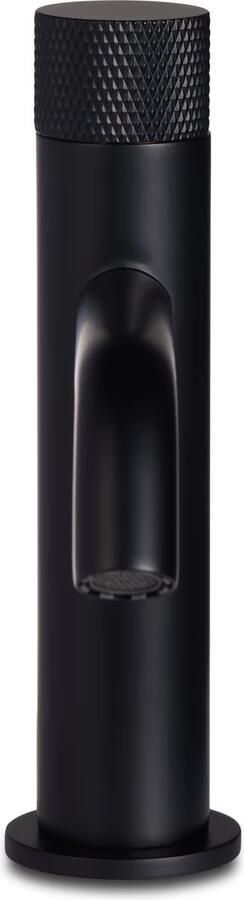 Blue Label Wastafelkraan Brondby Facet | Opbouw | Mengkraan | Laag model | 1-hendel | Rond | Mat zwart - Foto 3