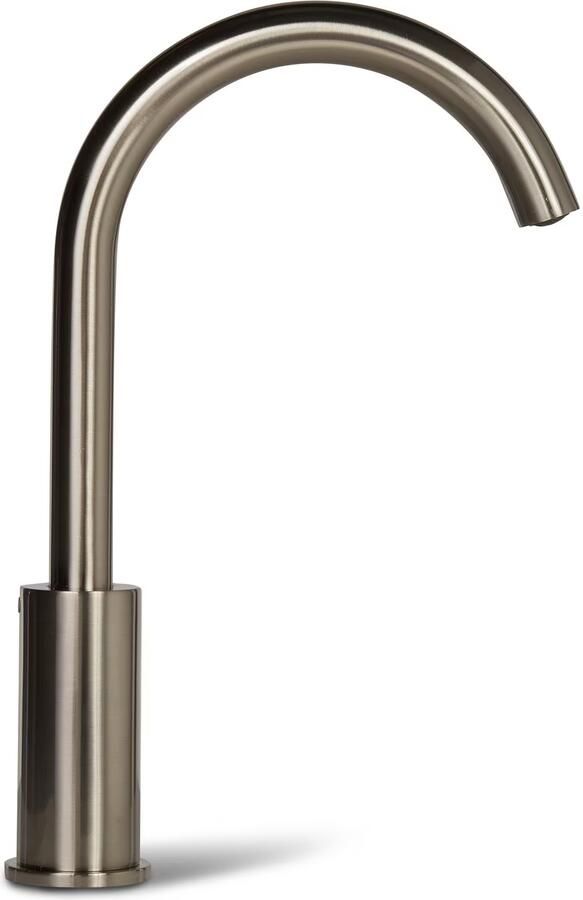 Blue Label Wastafelkraan Brondby | Opbouw | Draaibare uitloop | Mengkraan | Hoog model | 1-hendel | Rond | Geborsteld nikkel PVD - Foto 2