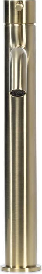 Blue Label Wastafelkraan Brondby | Opbouw | Draaibare uitloop | Mengkraan | Hoog model | 1-hendel | Rond | Geborsteld goud PVD - Foto 1