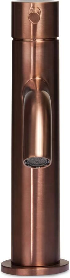 Blue Label Wastafelkraan Brondby | Opbouw | Mengkraan | 1-hendel | Rond | Geborsteld brons PVD - Foto 3