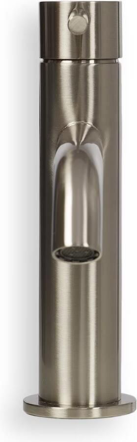 Blue Label Wastafelkraan Brondby | Opbouw | Mengkraan | 1-hendel | Rond | Geborsteld nikkel PVD - Foto 2