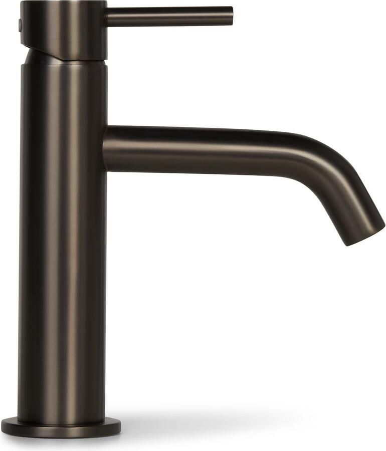 Blue Label Wastafelkraan Brondby | Opbouw | Mengkraan | 1-hendel | Rond | Gunmetal PVD