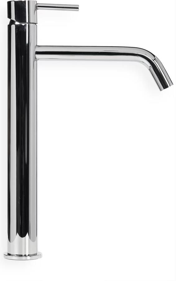 Blue Label Wastafelkraan Brondby | Opbouw | Mengkraan | Hoog model | 1-hendel | Rond | Chroom - Foto 2