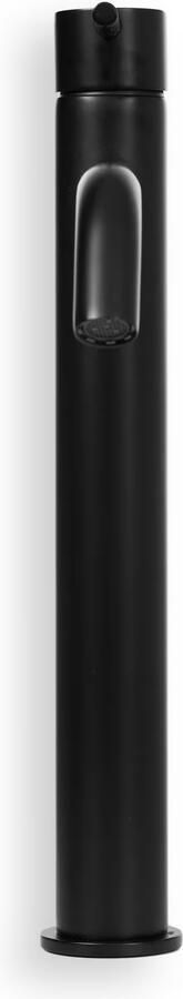 Blue Label Wastafelkraan Brondby | Opbouw | Mengkraan | Hoog model | 1-hendel | Rond | Mat zwart - Foto 3