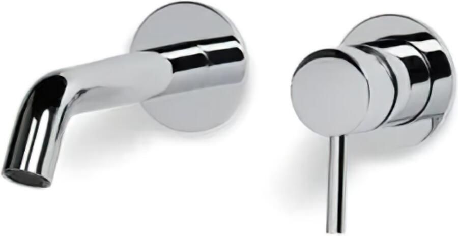 Blue Label Wastafelkraan Brondby XL | Inbouw | Mengkraan | Incl.Inbouwdeel | Rond | Chroom - Foto 2