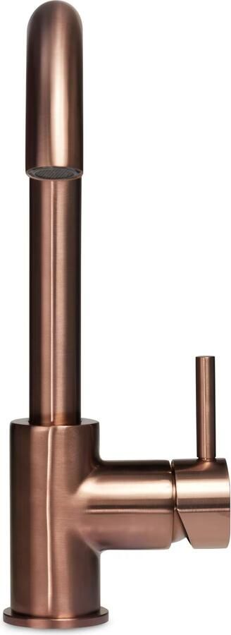 Blue Label Wastafelkraan Brondby XL | Opbouw | Draaibare uitloop | Mengkraan | Hoog model | 1-hendel | Rond | Geborsteld brons PVD - Foto 3