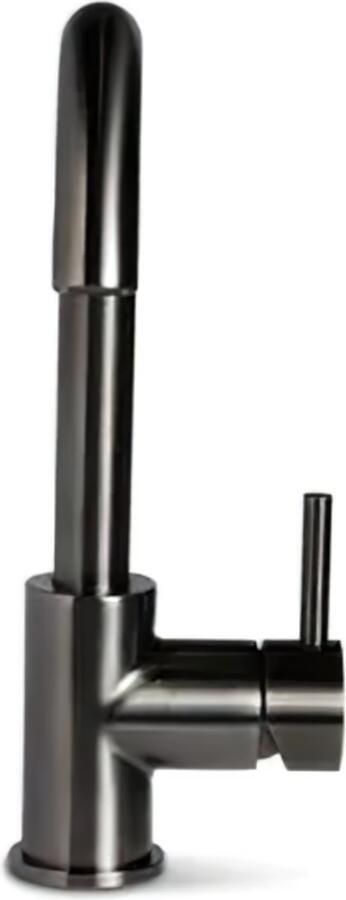 Blue Label Wastafelkraan Brondby XL | Opbouw | Draaibare uitloop | Mengkraan | Hoog model | 1-hendel | Rond | Gunmetal PVD - Foto 3