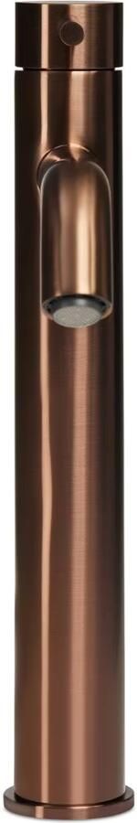 Blue Label Wastafelkraan Brondby XL | Opbouw | Mengkraan | Hoog model | 1-hendel | Rond | Geborsteld brons - Foto 1