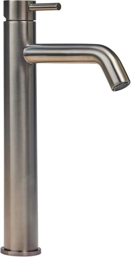 Blue Label Wastafelkraan Brondby XL | Opbouw | Mengkraan | Hoog model | 1-hendel | Rond | Rvs look - Foto 2