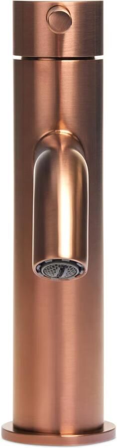 Blue Label Wastafelkraan Brondby XL | Opbouw | Mengkraan | Standaard model | 1-hendel | Rond | Geborsteld brons PVD - Foto 3