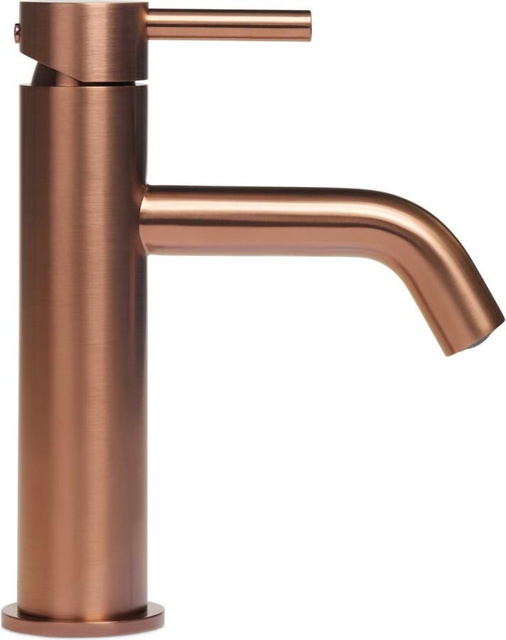 Blue Label Wastafelkraan Brondby XL | Opbouw | Mengkraan | Standaard model | 1-hendel | Rond | Geborsteld brons PVD - Foto 2