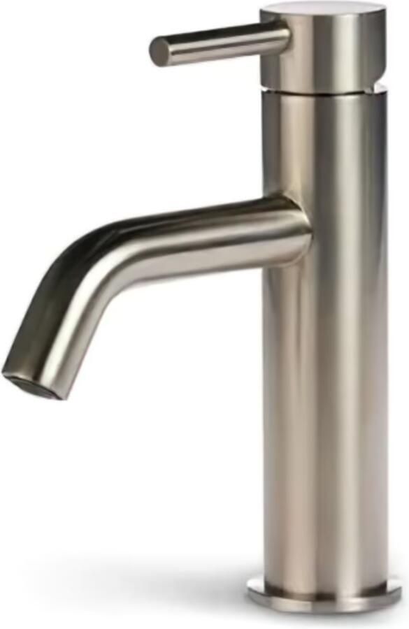 Blue Label Wastafelkraan Brondby XL | Opbouw | Mengkraan | Standaard model | 1-hendel | Rond | Geborsteld nikkel PVD - Foto 2