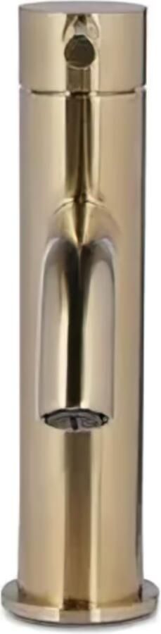 Blue Label Wastafelkraan Brondby XL | Opbouw | Mengkraan | Standaard model | 1-hendel | Rond | Geborsteld goud PVD - Foto 3