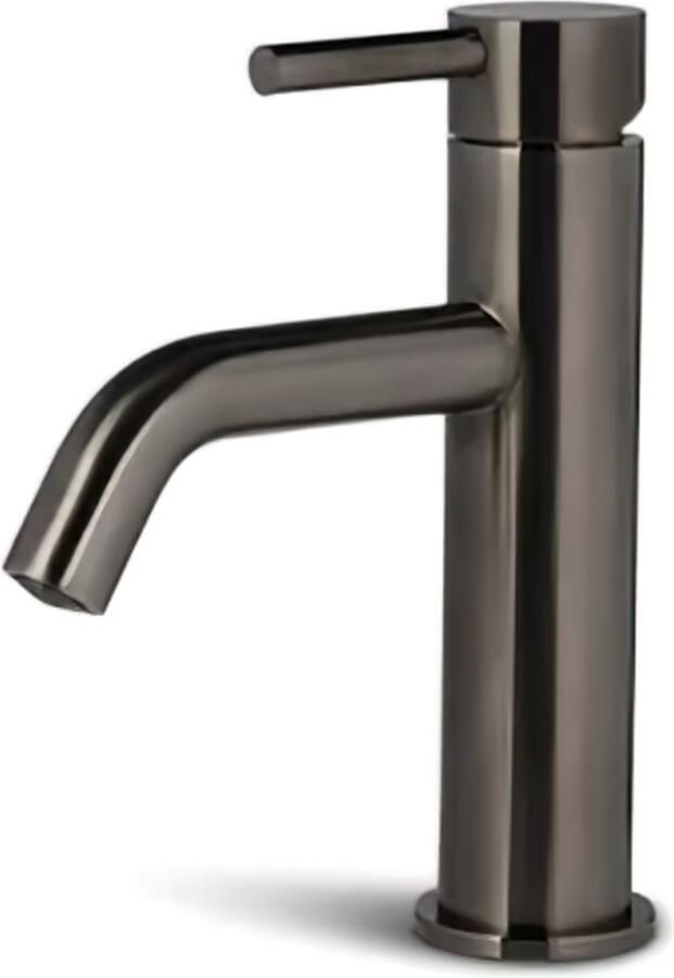 Blue Label Wastafelkraan Brondby XL | Opbouw | Mengkraan | Standaard model | 1-hendel | Rond | Gunmetal PVD - Foto 2