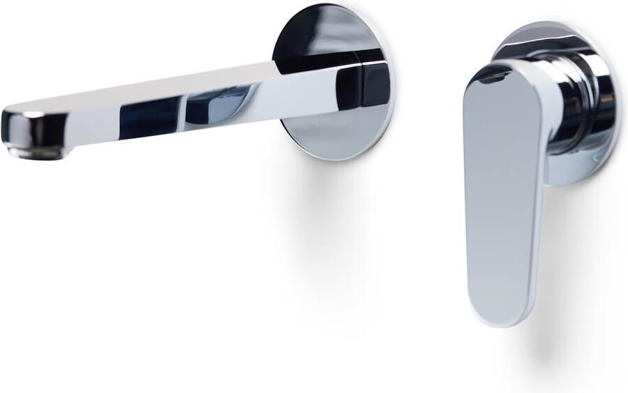 Blue Label Wastafelkraan Skive | Inbouw | Mengkraan | Incl.Inbouwdeel | Rond | Chroom - Foto 2