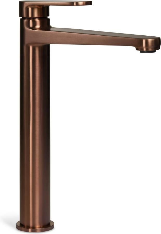 Blue Label Wastafelkraan Skive | Opbouw | Mengkraan | hoog model | 1-hendel | Rond | Geborsteld brons - Foto 3