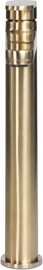 Blue Label Wastafelkraan Skive | Opbouw | Mengkraan | hoog model | 1-hendel | Rond | Geborsteld goud PVD - Foto 2