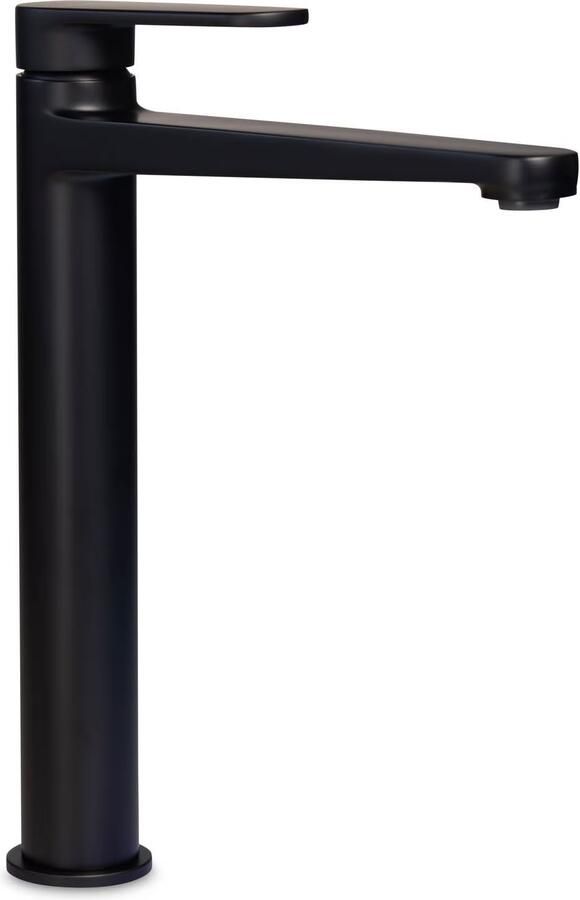 Blue Label Wastafelkraan Skive | Opbouw | Mengkraan | hoog model | 1-hendel | Rond | Mat zwart - Foto 2
