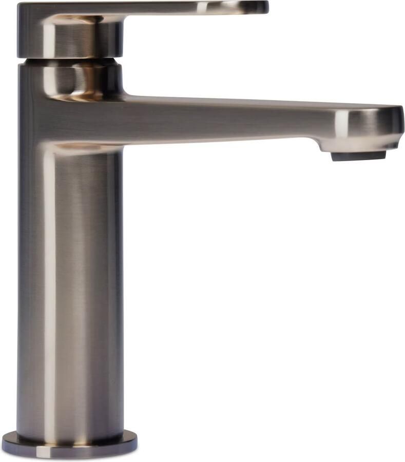 Blue Label Wastafelkraan Skive | Opbouw | Mengkraan | Laag model | 1-hendel | Rond | Geborsteld nikkel PVD - Foto 3