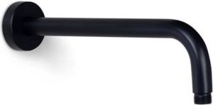 BLUE LABEL Brondby 1 2"douche-arm 30cm met rozet mat zwart