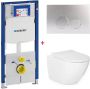 Blue Label Geberit Sigma UP320 toiletset 34 wandcloset wit mat 53 cm met softclose zitting en drukplaat chroom - Thumbnail 1