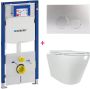 Blue Label Geberit Sigma UP320 toiletset 39 wandcloset wit mat 53 cm met softclose zitting en drukplaat chroom - Thumbnail 1